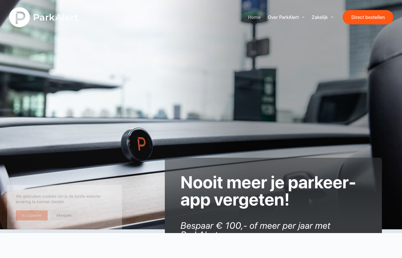 ParkAlert IoT BLE parking beacon hardware and mobile app